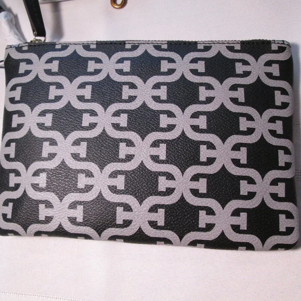 Sam Edelman Heritage Black Signature Clutch Crossbody NWT - Picture 2 of 4